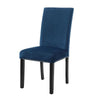 Kate 38 Inch Velvet Upholstered Wood Dining Chair Set of 2 Blue By Casagear Home BM272105