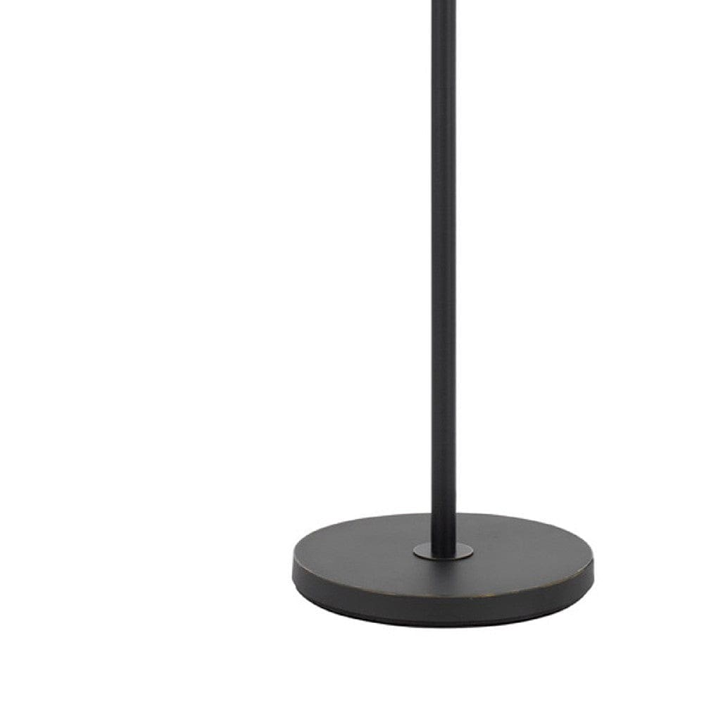 68 Inch Adjustable Arc Arm Metal Floor Lamp Bronze Black By Casagear Home BM272211