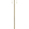 64 Inch Metal Floor Lamp with Pull Chain Switch Brass By Casagear Home BM272214