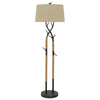Floor Lamp | 60" | Tree Branch Base | Dimmer | Black