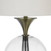 46 Inch Metal And Glass Globe Table Lamp Dimmer Brass Finish By Casagear Home BM272230