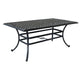 Wynn Outdoor Dining Table | 68" | Pattern Top | Black Metal