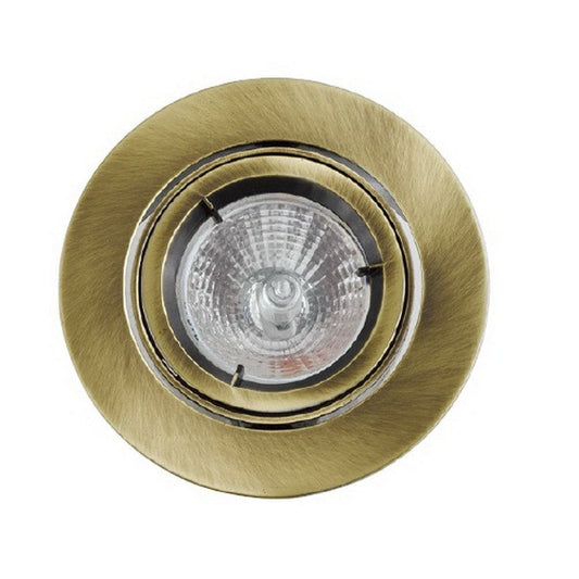 4 Inch 12V Round Ceiling Light with Metal, Antique Bronze By Casagear Home