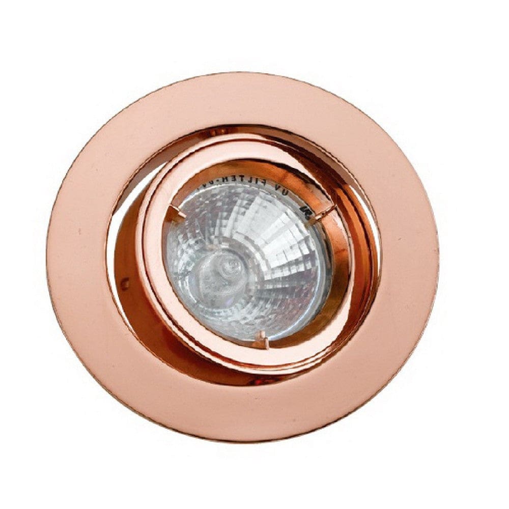 4 Inch 12V Round Ceiling Light with Metal, Antique Copper By Casagear Home