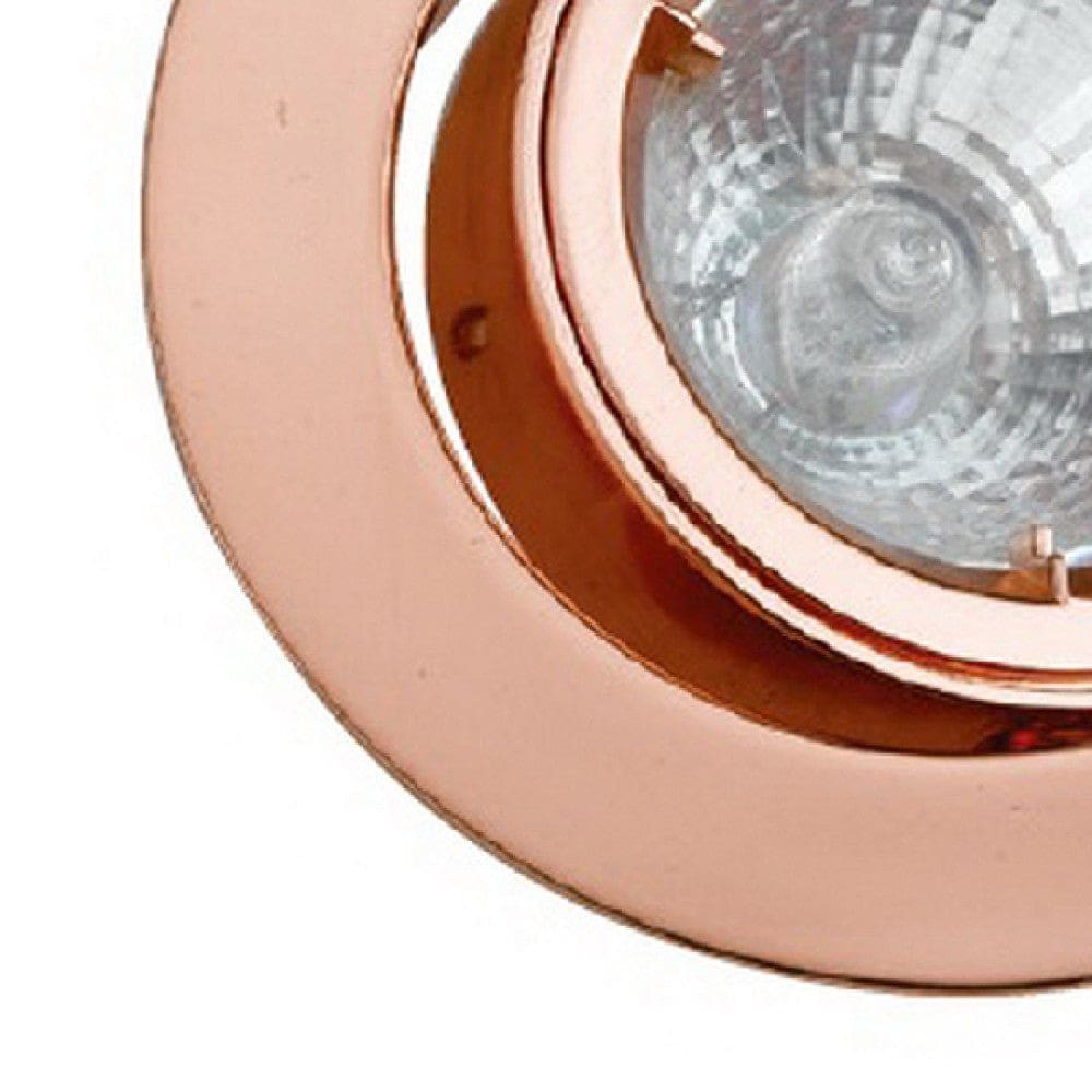 4 Inch 12V Round Ceiling Light with Metal Antique Copper By Casagear Home BM272353