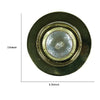 4 Inch 12V Round Ceiling Light with Metal Antique Brass By Casagear Home BM272354