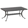 Outdoor Coffee Table | 42" | Cast Metal | Dark Bronze