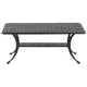 42 Inch Cast Metal Outdoor Patio Coffee Table Dark Bronze By Casagear Home BM272415