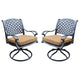 Outdoor Dining Chair | 27" Swivel | Set of 2 | Brown