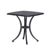 Arbor Outdoor End Table | 21" | Curved Legs | Gunmetal Gray