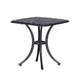 Arbor Outdoor End Table | 21" | Curved Legs | Gunmetal Gray