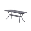 Arbor Outdoor Coffee Table | 42" Rectangular | Gunmetal Gray