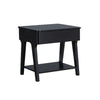 22 Inch Edward End Table with Lift Top and Bottom Shelf, Black By Casagear Home
