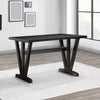 Ethan Dining Table | 47" | V Shaped Trestle Legs | Dark Brown