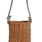 Woven Wicker Basket with Rope Hanger Small Brown By Casagear Home BM273096