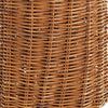 Woven Wicker Basket with Rope Hanger Small Brown By Casagear Home BM273096