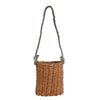Woven Wicker Basket with Rope Hanger, Small, Brown By Casagear Home