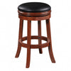 Sabi Swivel Counter Stool | Faux Leather | Set of 2 | Brown