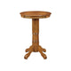 Ava Pub Bar Table | 42" Round | Sunburst | Pedestal | Oak