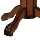 Ava 42 Inch Wood Pub Bar Table Sunburst Design Carved Pedestal Brown By Casagear Home BM274271