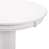 Ava 42 Inch Wood Pub Bar Table Molded Trim Carved Pedestal White By Casagear Home BM274272