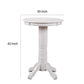 Ava 42 Inch Wood Pub Bar Table Molded Trim Carved Pedestal White By Casagear Home BM274272