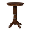 Ava Pub Bar Table | 42" Round | Sunburst | Pedestal | Cappuccino