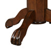 Ava 42 Inch Wood Pub Bar Table Sunburst Design Carved Pedestal Cappuccino By Casagear Home BM274274