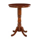 Pub Bar Table | 32" Round | Turned Pedestal | Walnut Brown