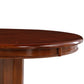 32 Inch Round Pub Bar Table Classic Turned Pedestal MDF Wood Walnut Brown By Casagear Home BM274314