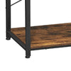 Hugh 66 Inch Wood Baker’s Rack Kitchen Shelves 6 Tier Frame Rustic Brown By Casagear Home BM274771