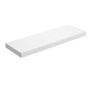 24 Inch Wood Wall Mounted Floating Shelf, Rectangular, White By Casagear Home