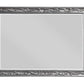 55 Inch Wood Mirror Raised Scroll Floral Trim Beveled Silver By Casagear Home BM275045