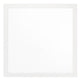 40 Inch Wall Mirror, Sleek Square Wood Frame, White By Casagear Home
