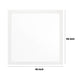 40 Inch Wall Mirror Sleek Square Wood Frame White By Casagear Home BM275059