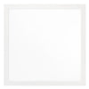 40 Inch Wall Mirror, Sleek Square Wood Frame, White By Casagear Home