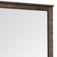 41 Inch Wood Portrait Mirror Beveled Trim Top Wood Grain Oak Brown By Casagear Home BM275062