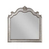 Wood Mirror | 43" | Scalloped Crown Top | Silver