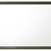 45 Inch Solid Wood Mirror Rectangular Landscape Rustic Gray By Casagear Home BM275077