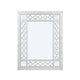 Ornate Wood Mirror | 40" | Portrait | Round Cut-Out | White