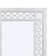 40 Inch Ornate Wood Mirror Portrait Round Cut Out Design White By Casagear Home BM275088