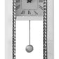 Noe 30 Inch Wall Clock Crystal Diamond Inlaid Trim Pendulum White By Casagear Home BM275471