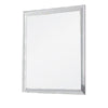 Tyra 39 Inch Wall Mirror, Rectangular Wood Frame, White By Casagear Home