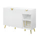 Bet Sideboard Buffet | 54" | 2 Door | Wine Rack | White & Gold