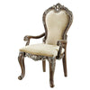 Armchair | Classic Upholstered | Nailhead & Scroll Details | Brown