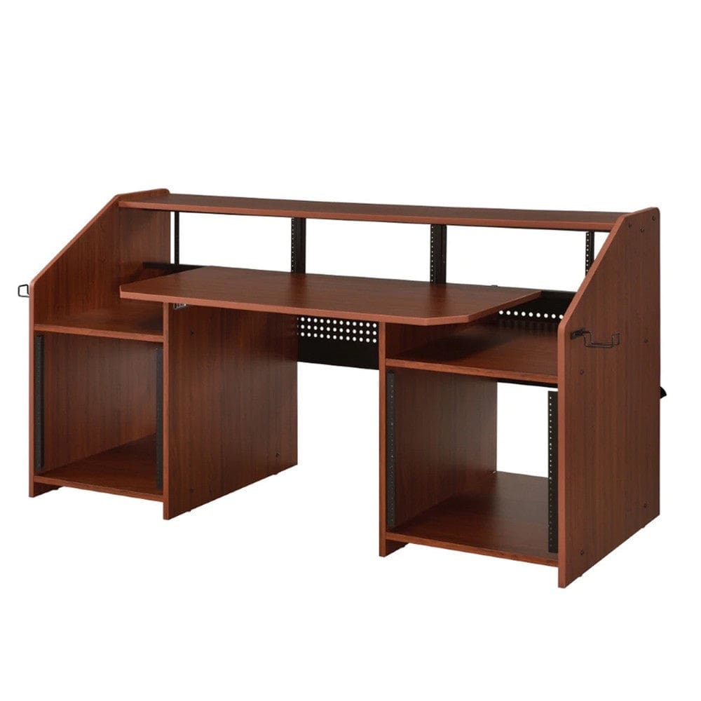Music Desk | 71" | Studio Station | 3 Shelves | Cherry Brown