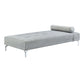 74 Inch Fabric Sofa Daybed, Tufted, 1 Bolster Pillow, Gray By Casagear Home