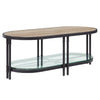 Ley Coffee Table | 47" | Wood Oblong Top | Industrial Oak