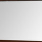 44 Inch Wall Mirror Molded Trim Rectangular Wood Frame Cherry Brown By Casagear Home BM276345
