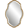 Wall Mirror | 33" | Quatrefoil Shape | Gold